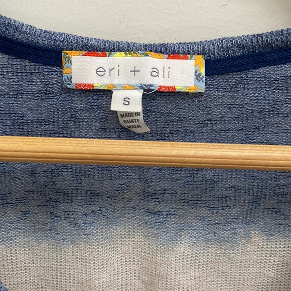 Anthropologie Eri & Ali size small beach swim swimsuit cover up blue beige pink - Picture 3 of 9